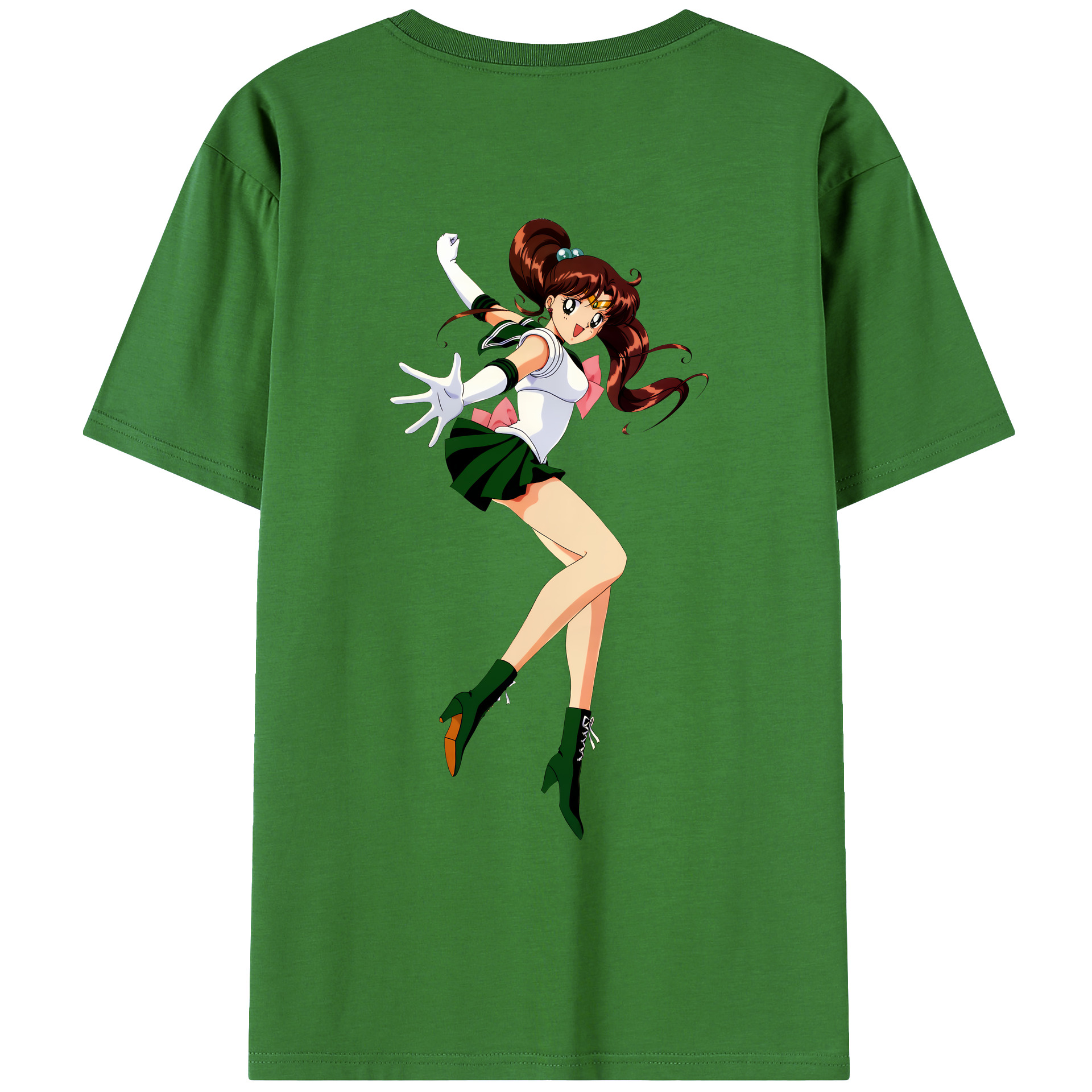 （画像用） 美少女戦士セーラームーン 木野 まこと きの まこと Sailor Moon Kino Makoto （セーラージュピター；Sailor Jupiter） レディース半袖Tシャツ(バックプリント)